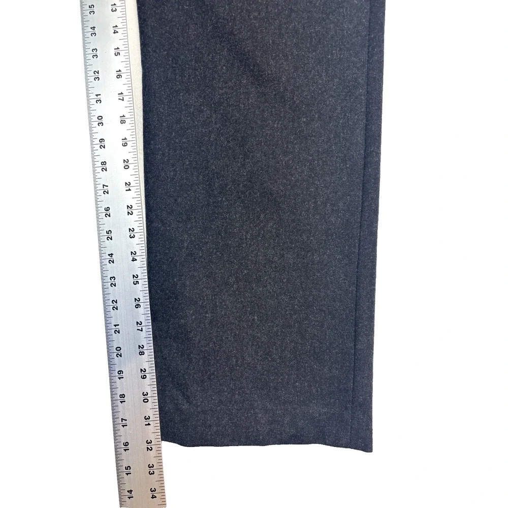vtg Banana Republic Dawson 35x32‎ Heavy Flannel Cotton Pants Straight Charcoal